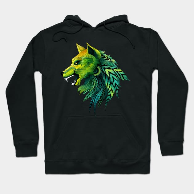 Angry wolf Hoodie by ArtVelenaRevers